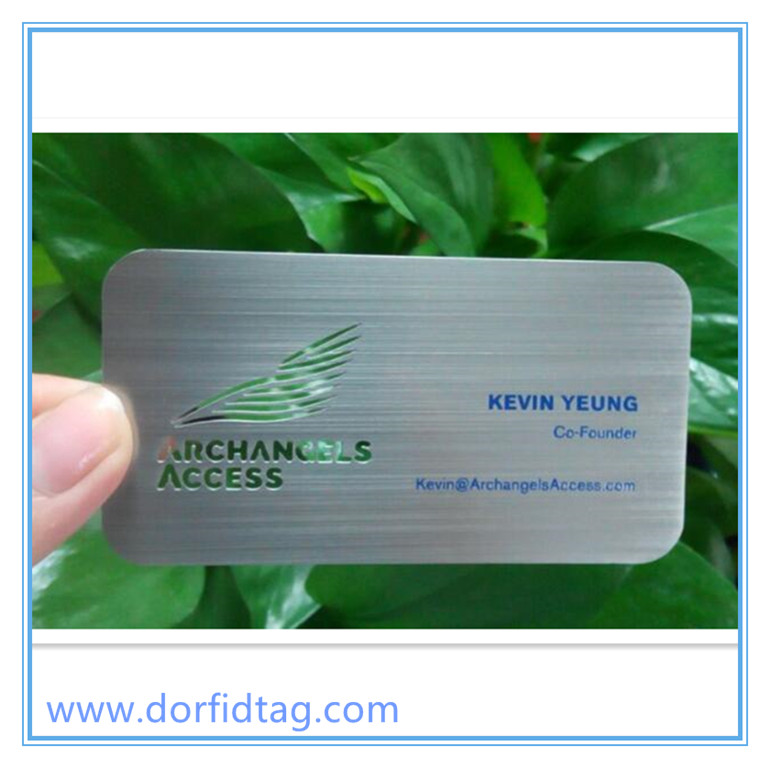 China Supplier  gold wire drawing metal Membership Metallic Brushed Finishing Card